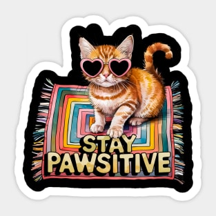 Purrrfect friends cats are family Sticker